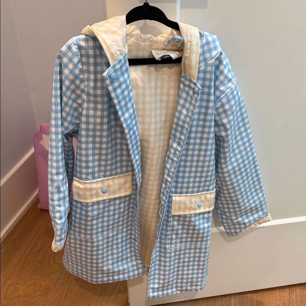 The Beaufort Bonnet Company Blue and Yellow Gingham Raincoat